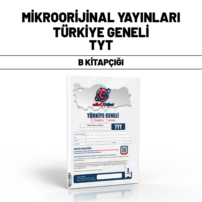 MİKROORİJİNAL TYT TÜRKİYE GENELİ SNV B - 25-26